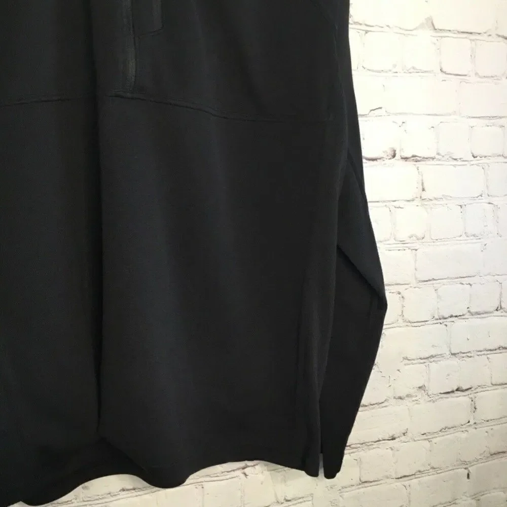 The North Face Men's Black Long Sleeve Half Zip Pocket Thumb Holes Sweatshirt XL